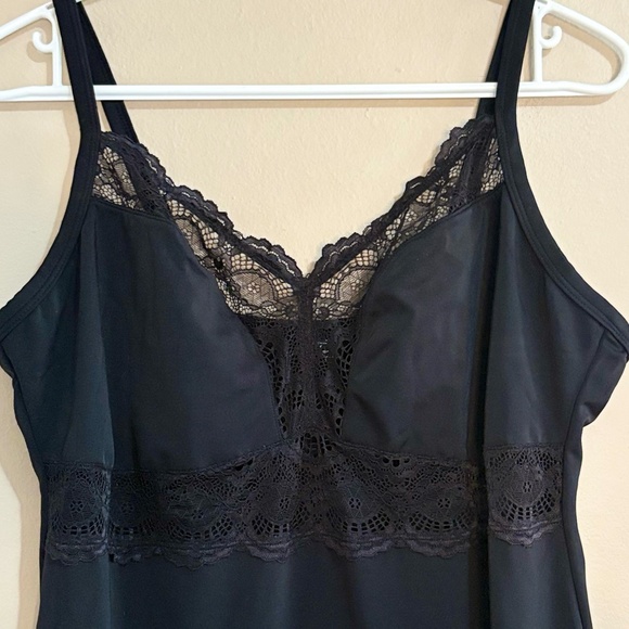 Voglio Black & Lace Shapewear Slip Dress Medium Compression - Picture 5 of 15